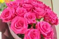 Букет из 21 розовой розы (Эквадор), с оформлением